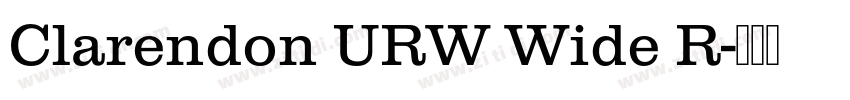 Clarendon URW Wide R字体转换
